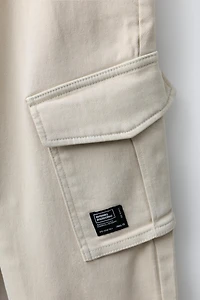 PANTALON DE JOGGING CARGO À ÉTIQUETTE