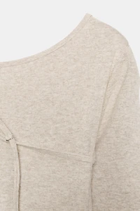 T-SHIRT EFFET DOUBLE BOUCLE