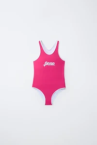6-14 YEARS / PENN © PIPING SWIMSUIT