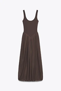 COMBINATION TULLE DRESS