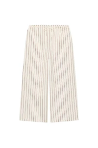 STRIPED WIDE LEG PANTS