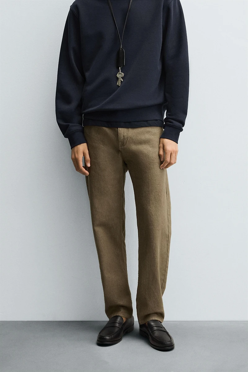 PANTALON REGULAR FIT COTON
