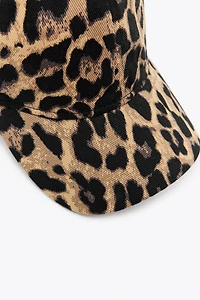 ANIMAL PRINT TWILL CAP