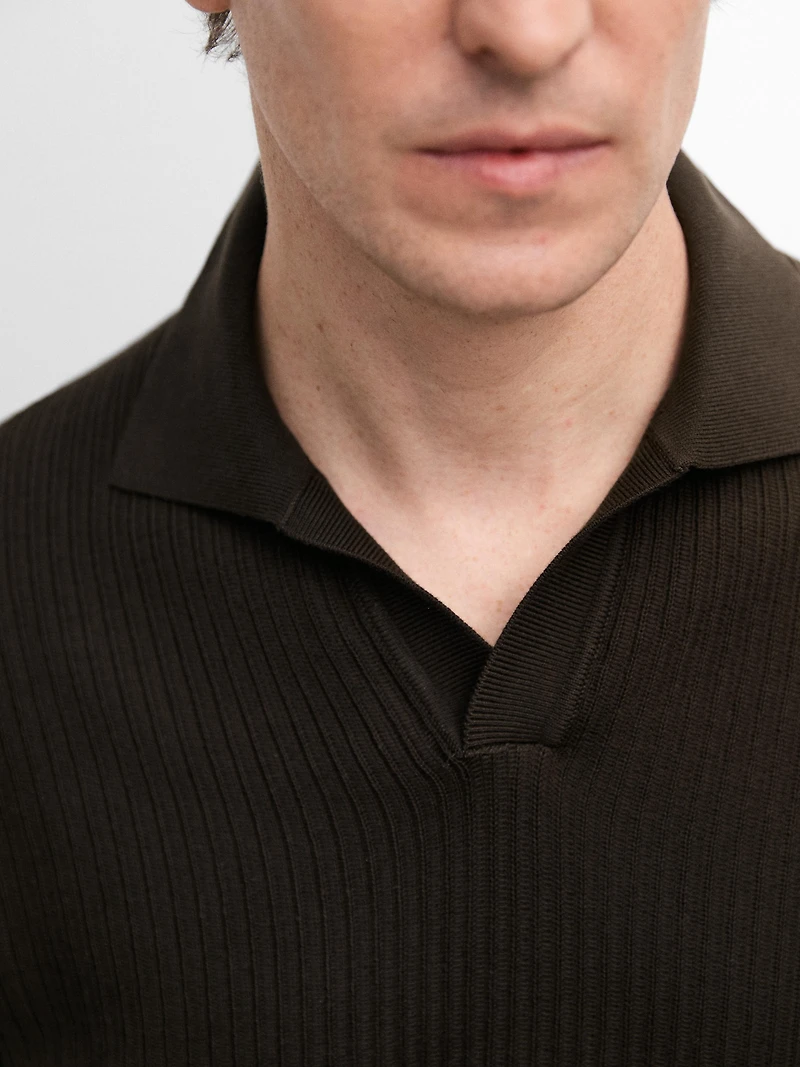 Polo en maille regular fit coton