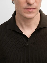 Polo en maille regular fit coton