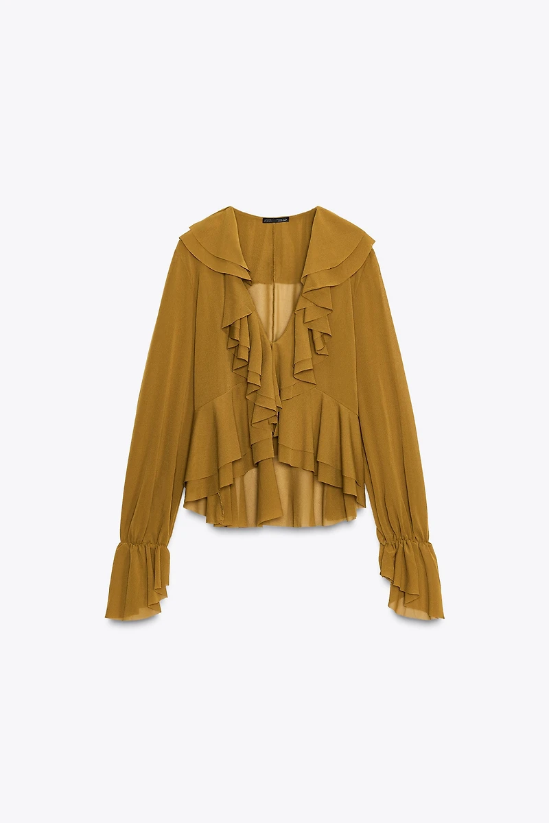 FLOWY RUFFLED TOP