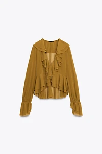 FLOWY RUFFLED TOP