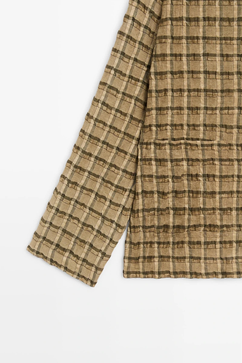 Flowing checkered shirt