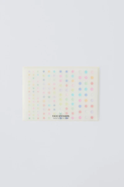 RAINBOW COLOR GEMS ZARA FACE STICKERS