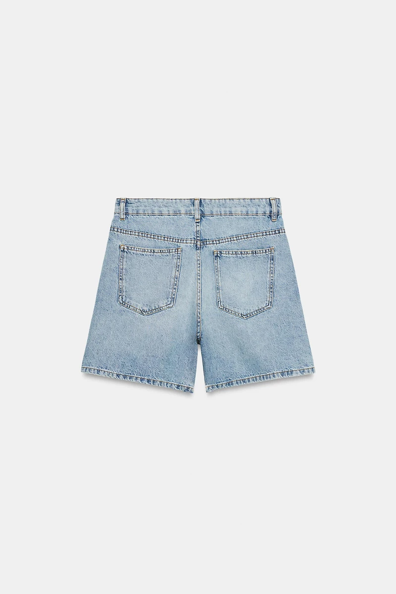 SHORT EN DENIM TAILLE HAUTE ZW COLLECTION