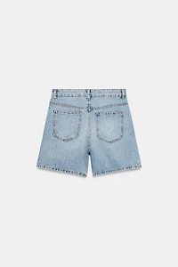 SHORT EN DENIM TAILLE HAUTE ZW COLLECTION