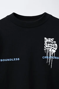 DOUBLE SLEEVE GRAFFITI T-SHIRT