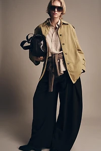 ZW COLLECTION BELTED PADDED TRENCH COAT