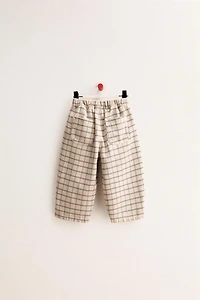 ZARA TIMELESS - PLAID BAGGY TWILL PANTS