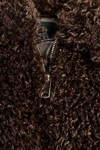 SHORT LONG FLEECE COAT