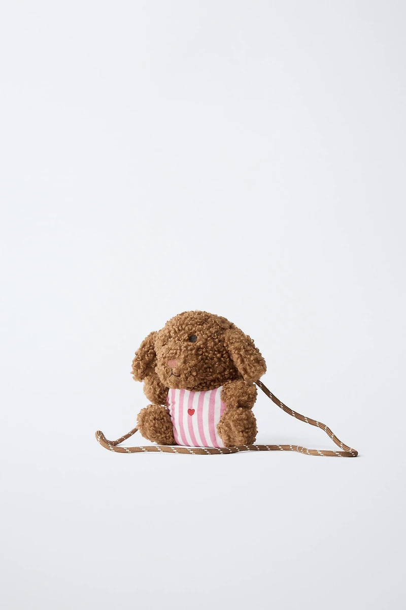 PLUSH PUPPY CROSSBODY BAG
