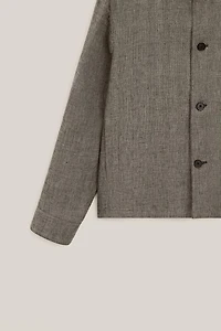 Blouson bomber à chevrons en lin - LIMITED EDITION