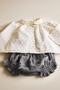BABY DOTTED MESH SHIRT