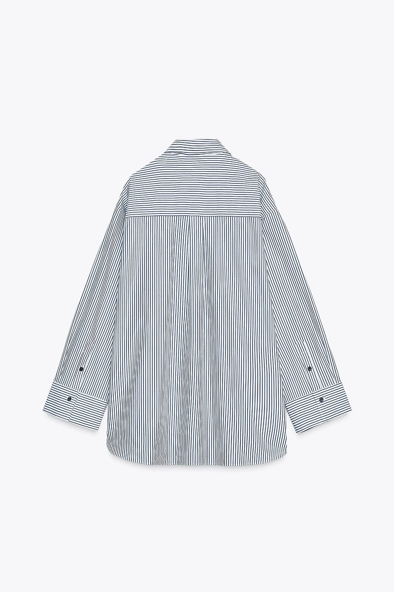 CHEMISE EN POPELINE RAYÉE ZW COLLECTION