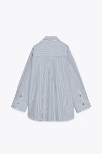 CHEMISE EN POPELINE RAYÉE ZW COLLECTION