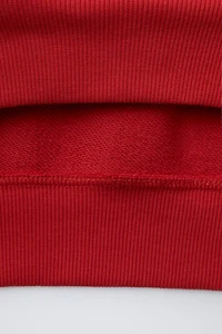 POLO SWEATSHIRT WITH HORSE PRINT