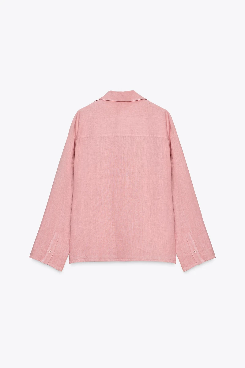 ZW COLLECTION 100% LINEN SHIRT