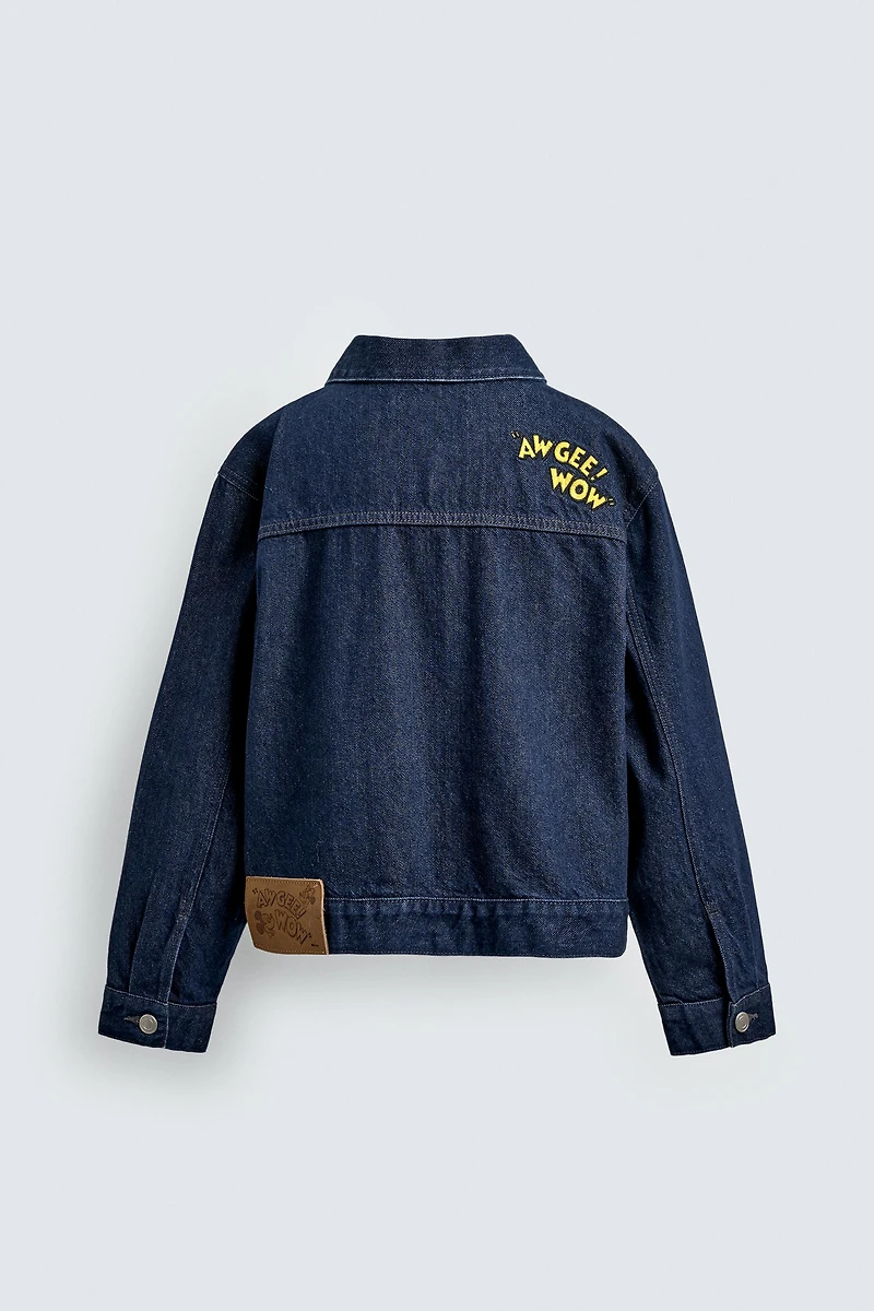 EMBROIDERED DENIM JACKET HARRY LAMBERT FOR ZARA X DISNEY