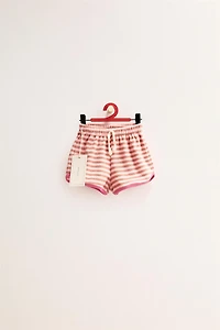 ZARA TIMELESS - STRIPED TERRYCLOTH SHORTS