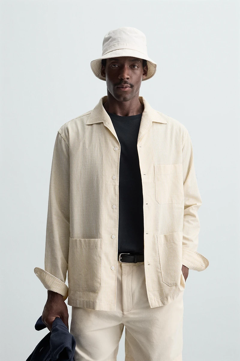STRIPED OVERSHIRT
