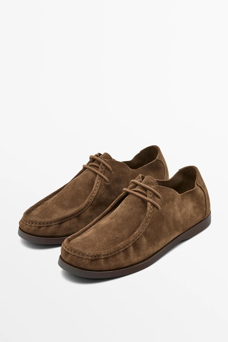 Soft leather boot-style shoes