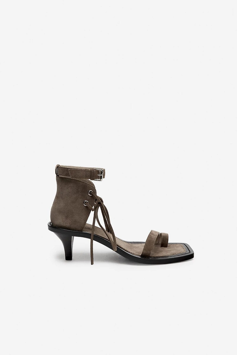 SANDALES À TALONS EN CUIR - THE ITEM ZARA WOMAN