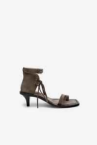 SANDALES À TALONS EN CUIR - THE ITEM ZARA WOMAN