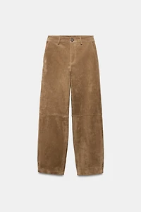 100% SUEDE LEATHER PANTS