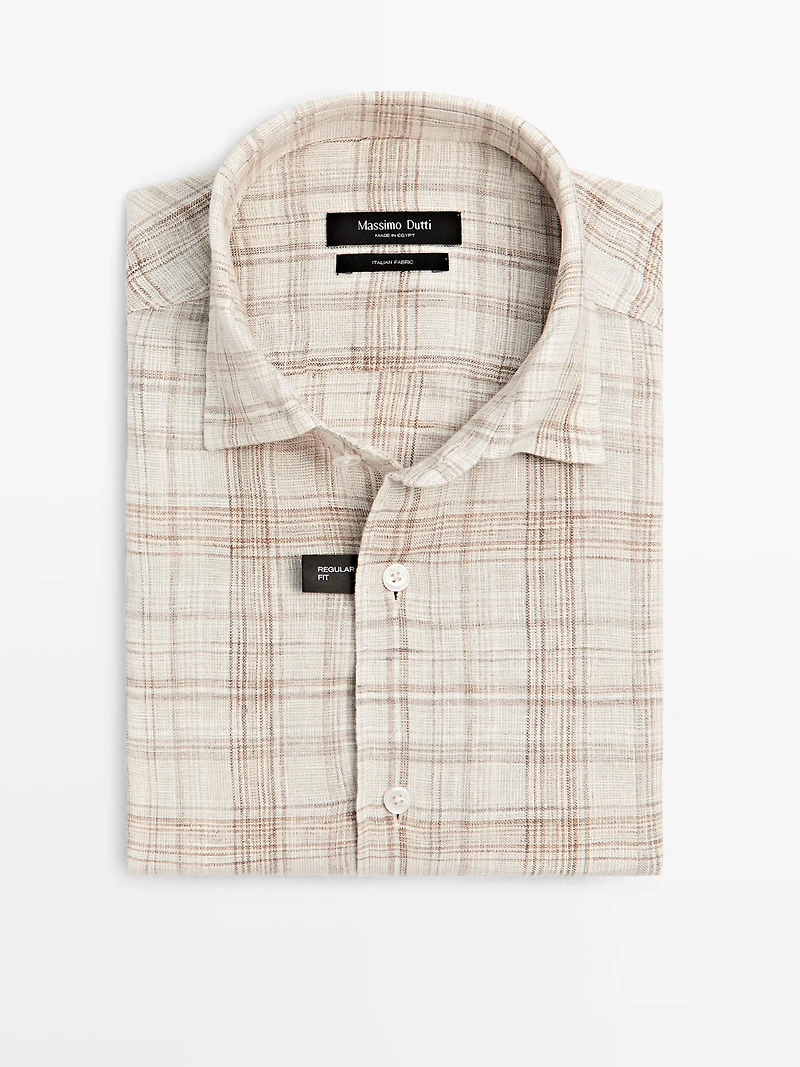 Regular fit check shirt