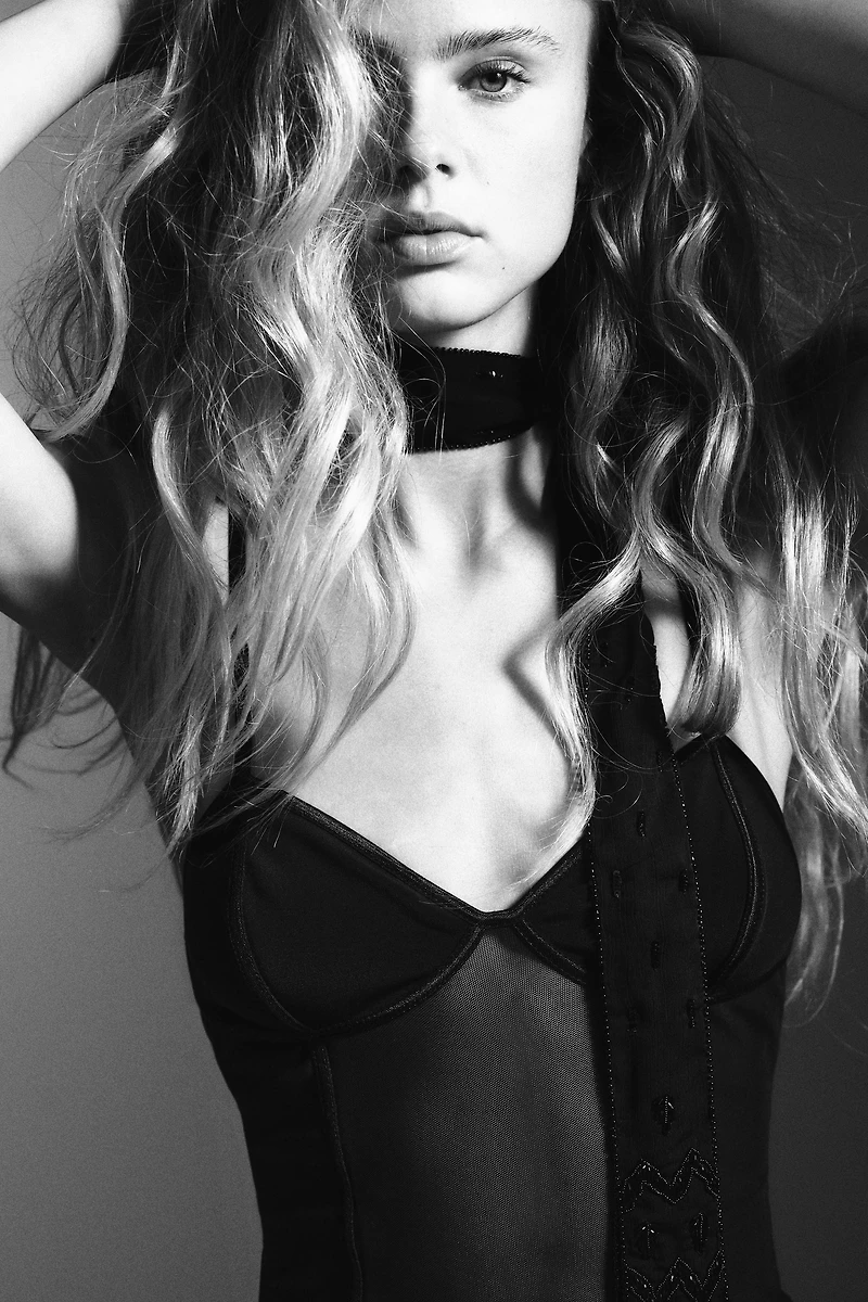 COMBINATION TULLE CORSET