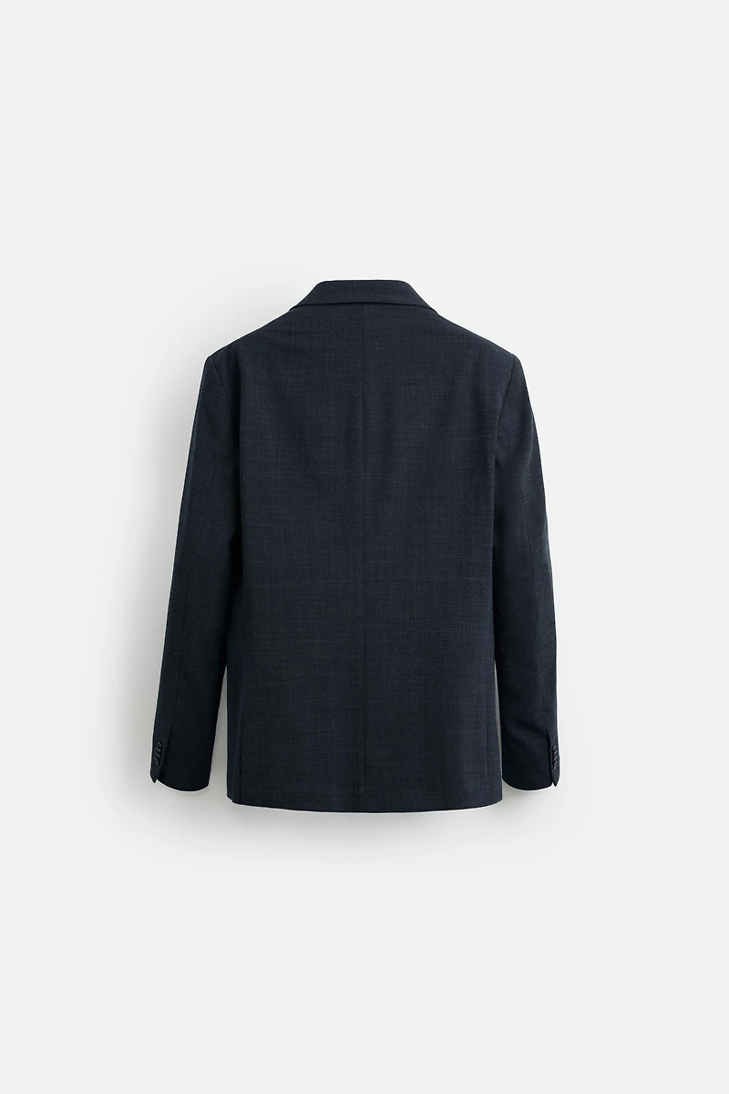 TEXTURED SUIT BLAZER