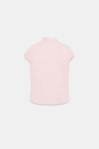 TOP SATINÉ À BOUTONS LATÉRAUX