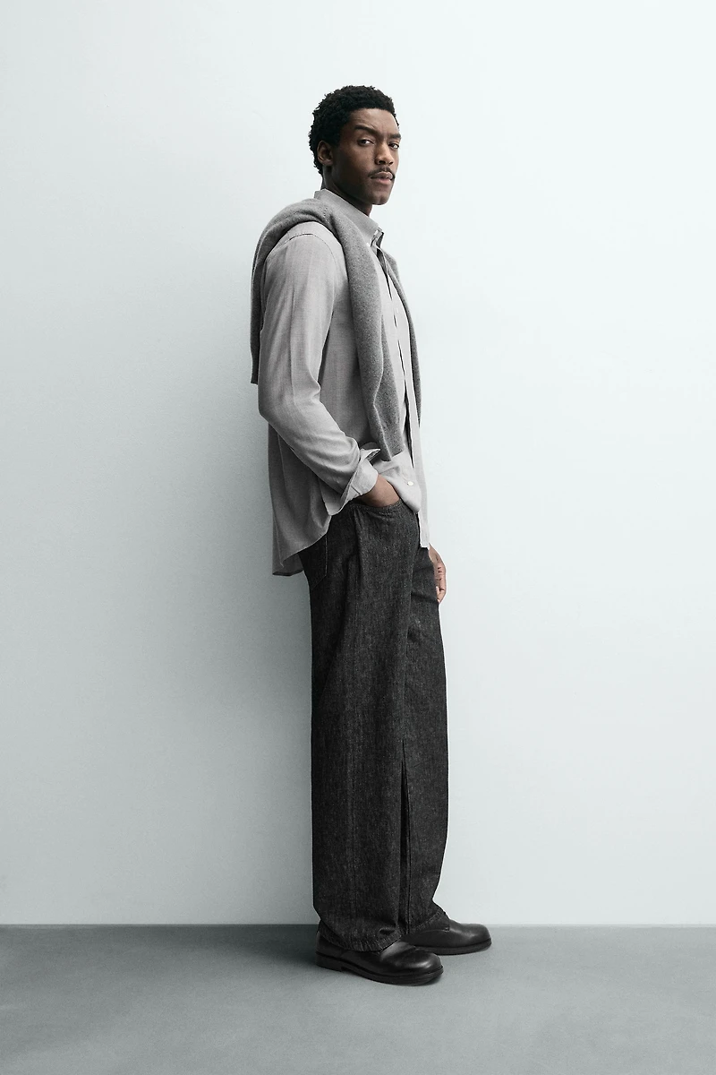 CHEMISE À CARREAUX VISCOSE - LAINE