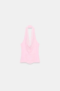 TOP HALTER BIMATIÈRE TULLE