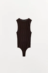 SEAMLESS LACE BODYSUIT