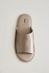 SILK SLIDER SLIPPERS