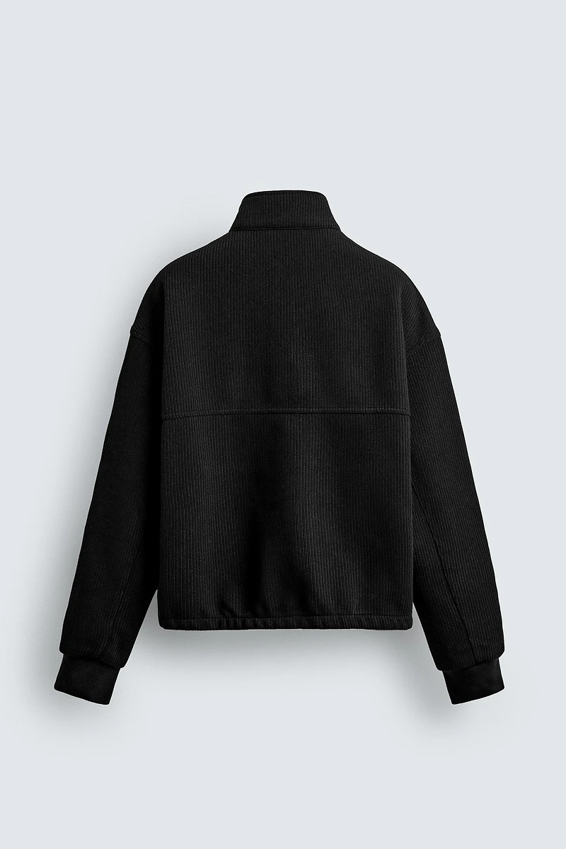 RIBBED BOXY FIT JACKET