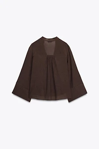 BLOUSE EN GAZE DE COTON
