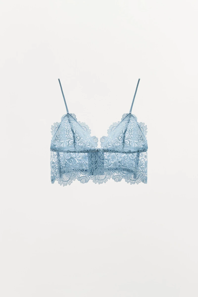 LACE TRIANGLE BRALETTE