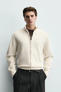 ZIPPER CARDIGAN