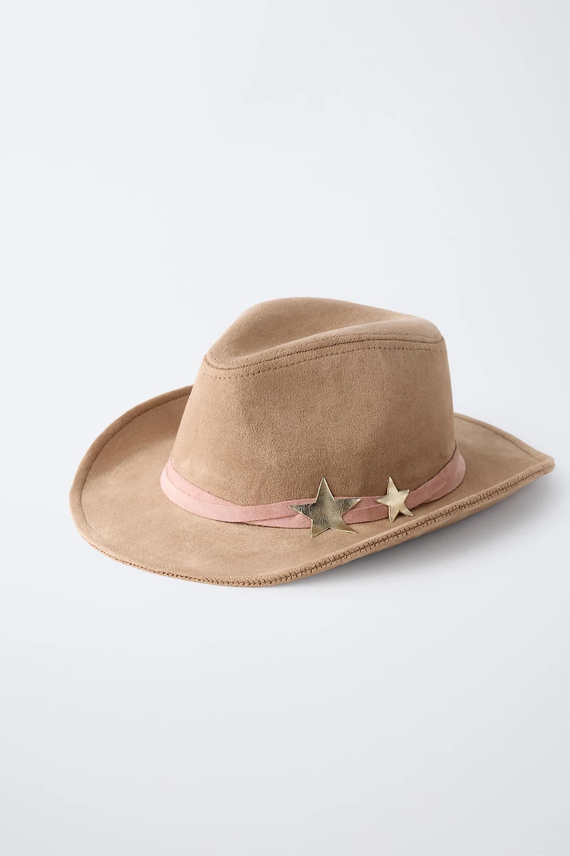 CHAPEAU COWGIRL ÉTOILES