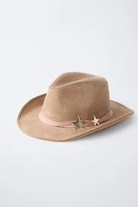 CHAPEAU COWGIRL ÉTOILES