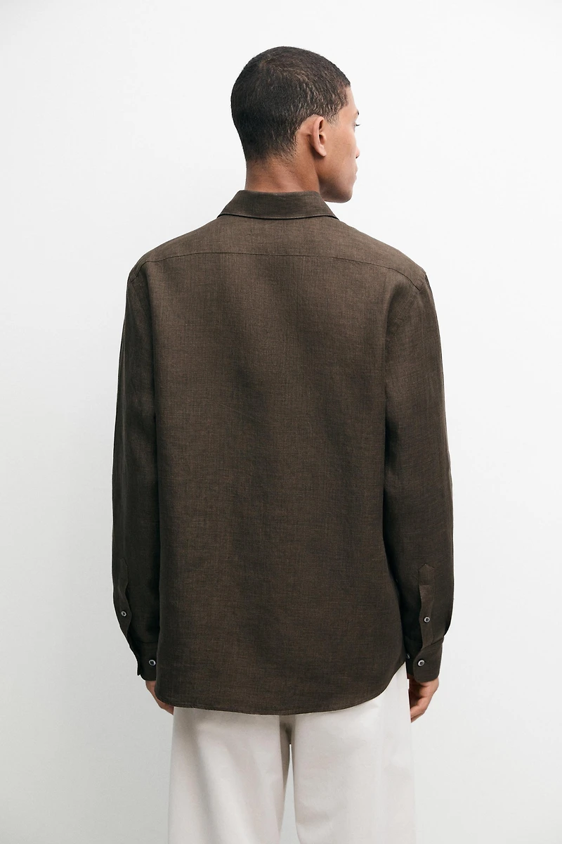 100% linen shirt