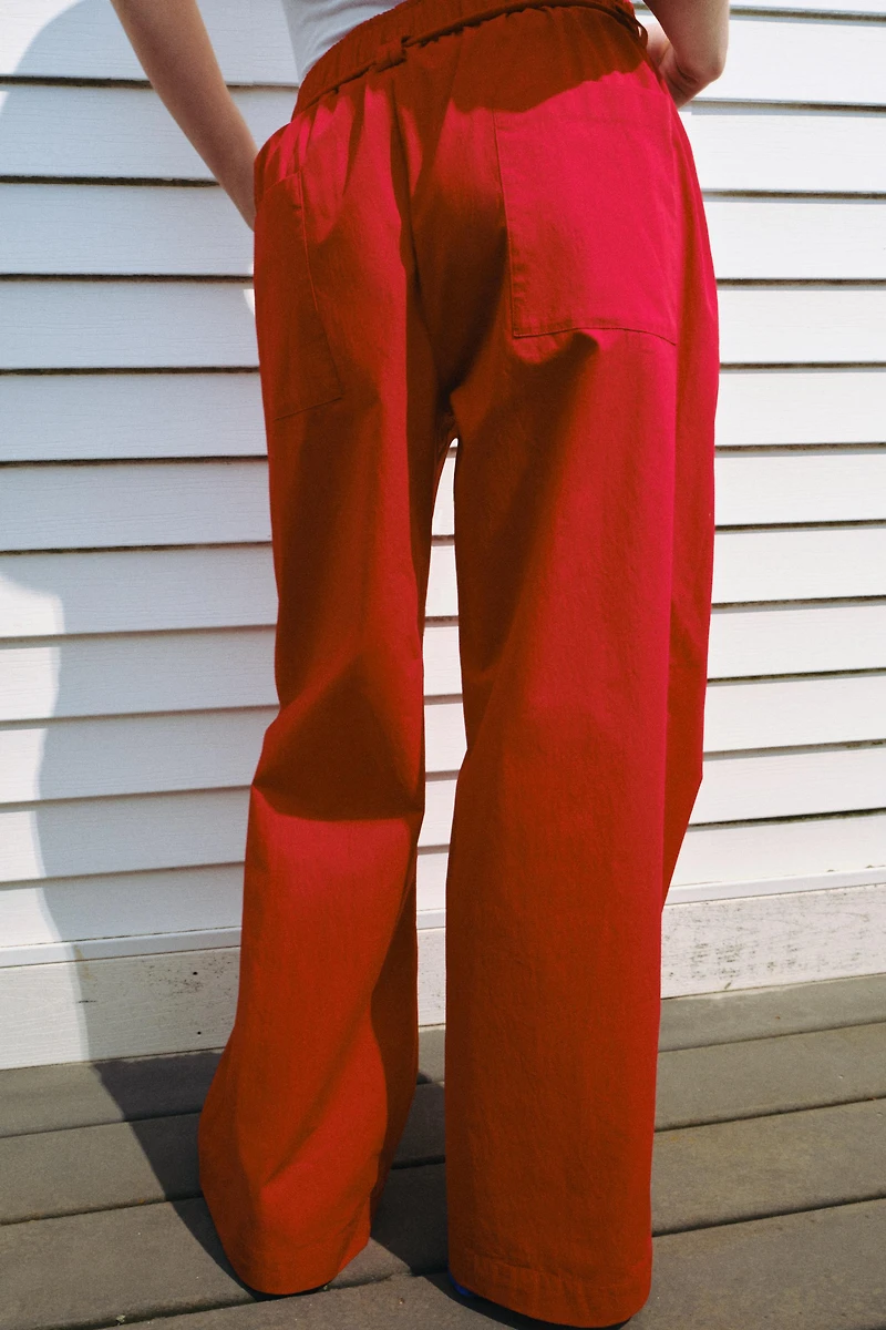 ZW COLLECTION POPLIN PANTS