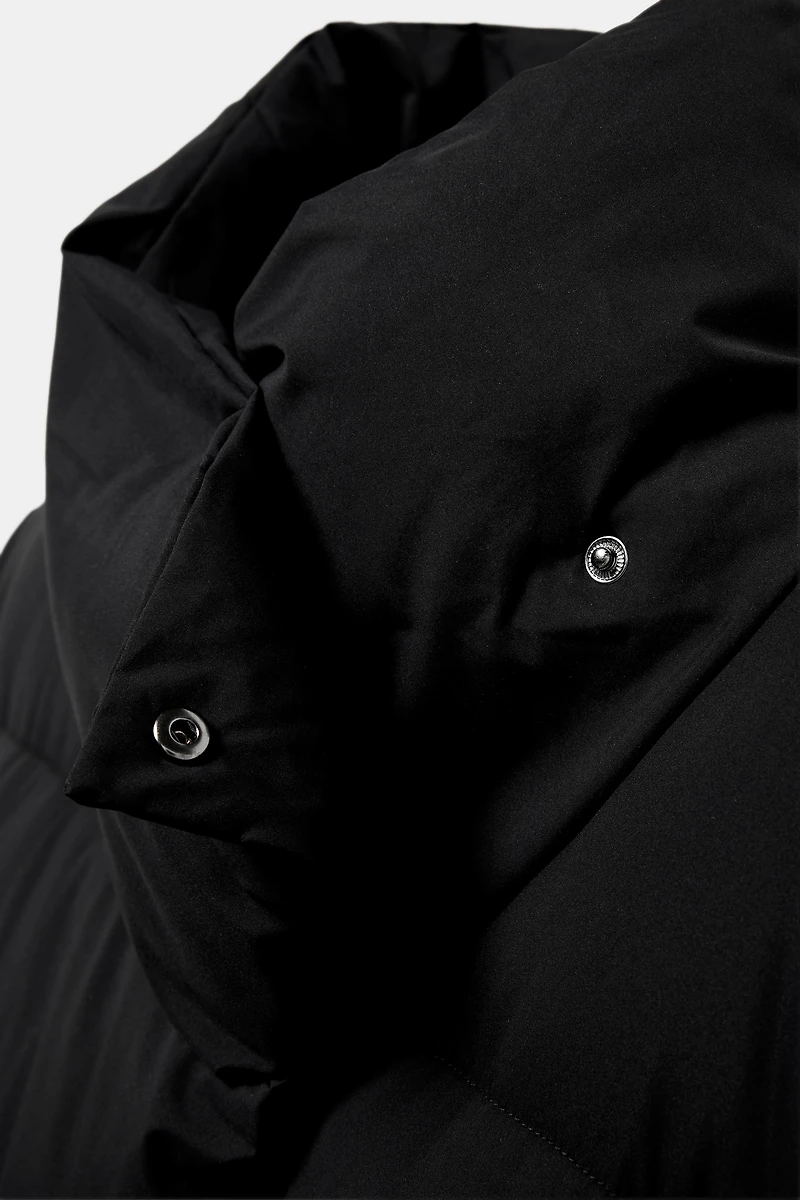LONG WATER REPELLENT WINDPROOF WRAP-NECK ANORAK
